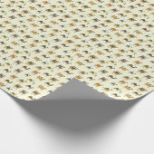 Camels Caravan Dekoration Nahtloses Muster Geschenkpapier (Ecke)