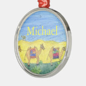 CAMELS CHRISTmas-Ornament Silbernes Ornament (Links)