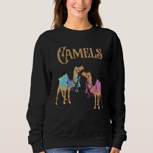 Camels Desert Animal Camel Sweatshirt (Vorderseite)