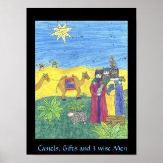 CAMELS GIFTS UND DREI WISSENE MÄNNER-Plakat Poster