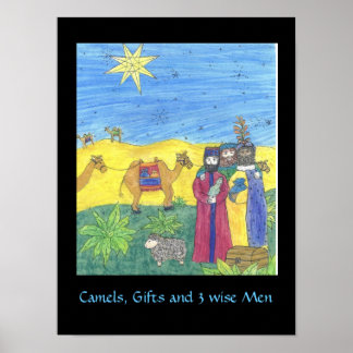 CAMELS GIFTS UND DREI WISSENE MÄNNER-Plakat Poster