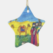 CAMELS GIFTS UND DREI WISSENE MÄNNER: Sternschmuck Keramikornament (Rechts)