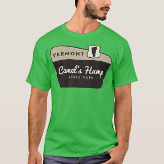Camels Hump Staat Park Vermont Begrüßungszeichen T-Shirt