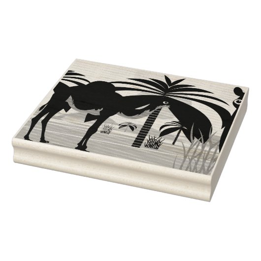 Camels Illustration Gummistempel (Stempel)