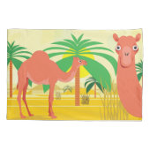 Camels Illustration Kissenbezug (Rückseite)