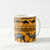 Camels Illustration Nahtloses Muster. Kaffeetasse (VorderseiteRechts)