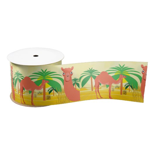 Camels Illustration Satinband (Spule)