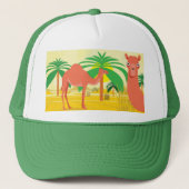 Camels Illustration Truckerkappe (Vorderseite)