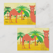 Camels Illustration Visitenkarte (Vorne/Hinten)