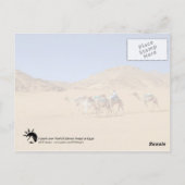 Camels in der Nähe des Wadi El-Seboua-Tempels, Ägy Postkarte (Rückseite)