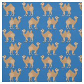Camels Print Fabric Blue Stoff (Muster)