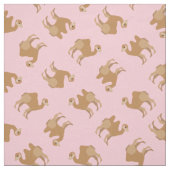 Camels Print Fabric Pink Stoff (Muster)