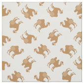 Camels Print Fabric White Stoff (Muster)
