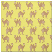 Camels Print Fabric Yellow Stoff (Muster)