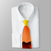 Camels Silhouette in der Wüste Sunset Neck Tie Krawatte (Gebunden)