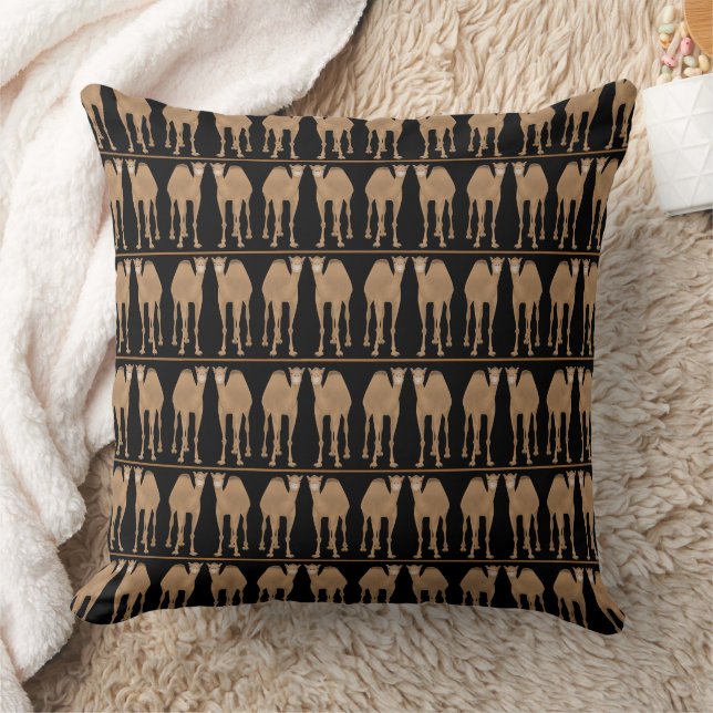 Camels Throw Pillow Kissen (Decke)