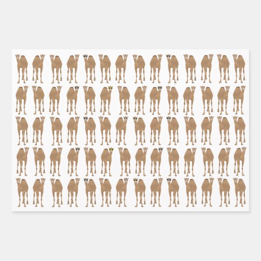 Camels Wrapping Paper Sheets Geschenkpapier Set (Vorderseite 2)