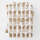 Camels Wrapping Paper Sheets Geschenkpapier Set (Beispiel)