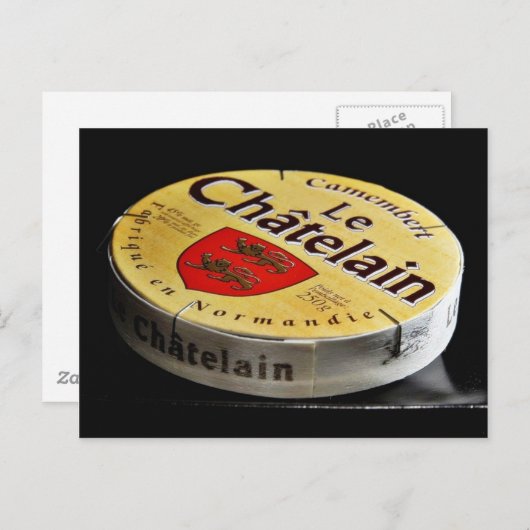 Camembert Cheese Box Postkarte (Vorne/Hinten)