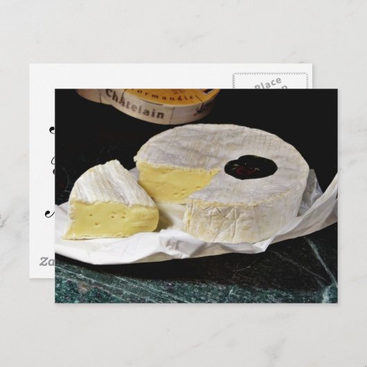 Camembert Cheese Postkarte (Vorne/Hinten)