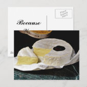 Camembert Käse Postkarte (Vorne/Hinten)