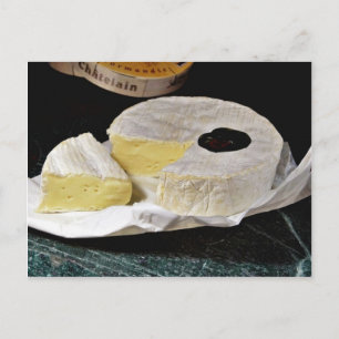 Camembert Käse Postkarte