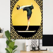 Cameo Art Deco Poster (Heimbüro)
