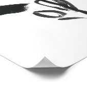 Cameo Bloom - Schwarzweiß Poster (Ecke)