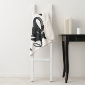 Cameo Bloom - Schwarzweiß Sherpadecke (Beispiel)