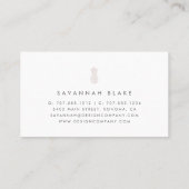 Cameo Blush Ananas Visitenkarte (Rückseite)