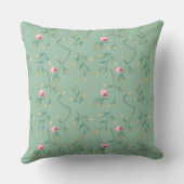 Cameo Green Wedding Keepsake Throw Pillow Kissen (Rückseite)