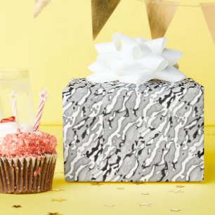 Cameo Lang hellgrau Design Geschenkpapier