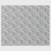 Cameo Lang hellgrau Design Geschenkpapier (Flach)