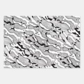 Cameo Lang hellgrau Design Geschenkpapier Set (Vorderseite)