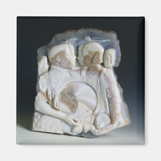 Cameo mit Cosimo de Medici (1519-74) und seinem Magnet (Vorne)