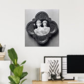 Cameo mit dem Kaiser Honorius und seiner Ehefrau Poster (Heimbüro)