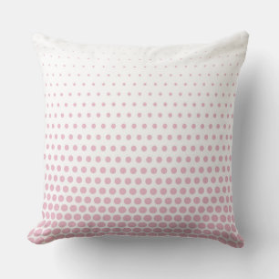 Cameo Pink Polka Dot Modern White Kissen