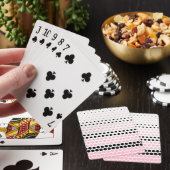 Cameo Pink und Black Polka Dot Spielkarten (In Situ)