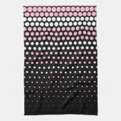 Cameo Pink und White Polka Dot Handtuch (Vertikal)