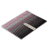 Cameo Pink und White Polka Dot Notizblock (Linke Seite)