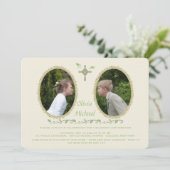 Cameo Siblings Two Foto Religiöse Einladung (Stehend Vorderseite)