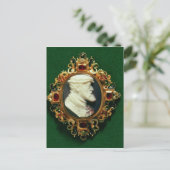 Cameo trägt das Portrait von Charles I. von Spanie Postkarte (Stehend Vorderseite)