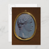 Cameo trägt das Profil von Tiberius Postkarte (Vorne/Hinten)