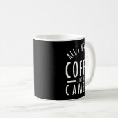 Camera & Coffee - Funny Photography Quote Phot Kaffeetasse (VorderseiteRechts)