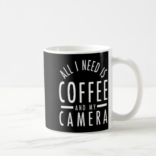 Camera & Coffee - Funny Photography Quote Phot Kaffeetasse (Rechts)