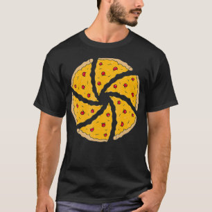 Camera Aperture Pizza Slices Fotografie T-Shirt