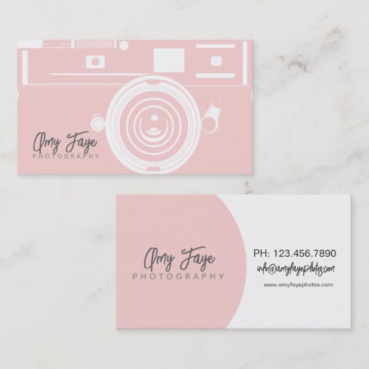 Camera Business Cards | Fotografie Visitenkarte (Vorne/Hinten)