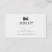 Camera Business Cards | Fotografie Visitenkarte (Rückseite)