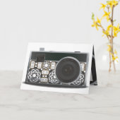 Camera Deko Karte (Gelbe Blume)