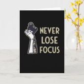 Camera Focus Funny Sprichwort Fotograf Fotografie Karte (Gelbe Blume)